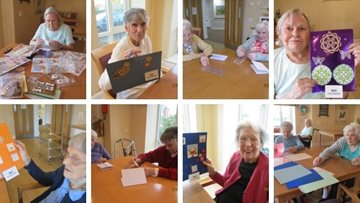 Christmas crafting at Park House care home